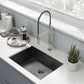 Tourner 27" x 19" Stainless Steel, Single Basin, Undermount Kitchen Sink in Multi Colors