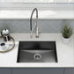 Tourner 27" x 19" Stainless Steel, Single Basin, Undermount Kitchen Sink in Multi Colors