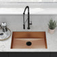 Tourner 27" x 19" Stainless Steel, Single Basin, Undermount Kitchen Sink in Multi Colors