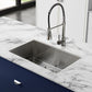 Tourner 27" x 19" Stainless Steel, Single Basin, Undermount Kitchen Sink in Multi Colors