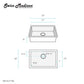 Rivage 23 x 18 Stainless Steel, Single Basin, Undermount Kitchen Sink, in Multi colors