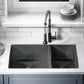 Rivage 33" x 20" Dual Basin, Undermount Kitchen Sink in Multi Colors