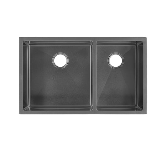 Rivage 33" x 20" Dual Basin, Undermount Kitchen Sink in Multi Colors