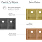 Rivage 33" x 20" Dual Basin, Undermount Kitchen Sink in Multi Colors