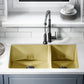 Rivage 33" x 20" Dual Basin, Undermount Kitchen Sink in Multi Colors