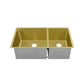 Rivage 33" x 20" Dual Basin, Undermount Kitchen Sink in Multi Colors
