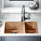Rivage 33" x 20" Dual Basin, Undermount Kitchen Sink in Multi Colors