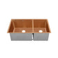 Rivage 33" x 20" Dual Basin, Undermount Kitchen Sink in Multi Colors