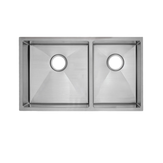 Rivage 33" x 20" Dual Basin, Undermount Kitchen Sink