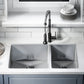 Rivage 33" x 20" Dual Basin, Undermount Kitchen Sink in Multi Colors