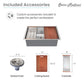 Rivage 32 x 19 Single Basin Undermount Kitchen Workstation Sink