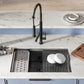 Tourner 30" x 19" Stainless Steel, Single Basin, Undermount Kitchen Workstation Sink in Multi Colors