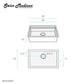Tourner 30" x 19" Stainless Steel, Single Basin, Undermount Kitchen Workstation Sink in Multi Colors