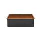 Tourner 32" x 19" Stainless Steel, Single Basin, Undermount Kitchen Workstation Sink in Multi Colors