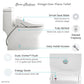 Virage One-Piece Toilet with Vivante Smart Seat Bidet 1.1/1.6 gpf