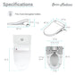 Virage One-Piece Toilet with Vivante Smart Seat Bidet 1.1/1.6 gpf