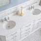 72" Palace Collection Quartz Carrara Multi Color Bathroom Vanity Sets