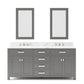 72 Inch Double Sink Bathroom Vanity set. The Madison Collection