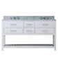 60 Inch Double Sink Bathroom Vanity set. The Madalyn Collection