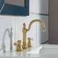 Elizabeth 24-Inch Single Sink Carrara White Marble Vanity In Monarch Blue set