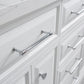 60" Palace Collection Quartz Carrara Bathroom Vanity Sets
