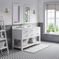 60 Inch Double Sink Bathroom Vanity set. The Madalyn Collection