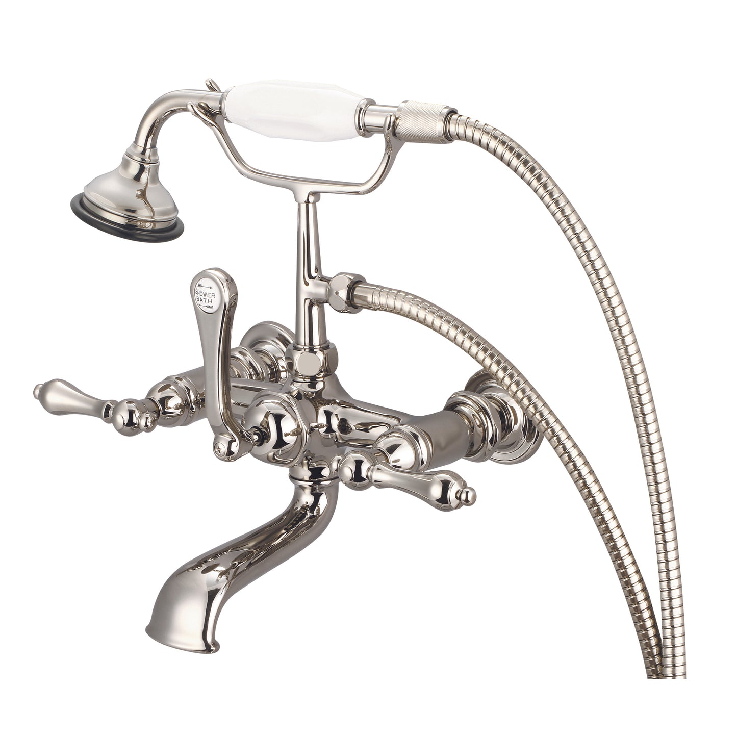 Vintage Classic Tub Faucet, Lever and Cross Handles