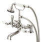 Vintage Classic Tub Faucet in Multi Finish With Lever and Cross Handles