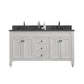 Potenza 60" Bathroom Vanity in Earl Grey with Blue Limestone Top set