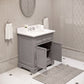 30 Inch Bathroom Vanity, Mirror And Faucet, Derby Collection