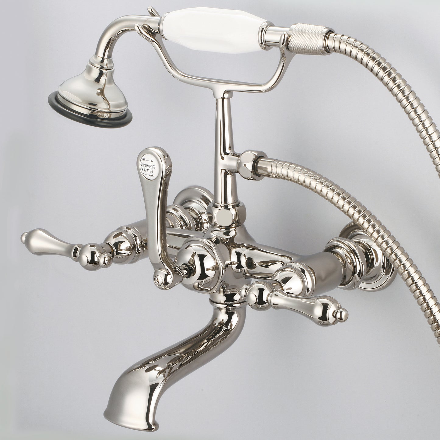 Vintage Classic Tub Faucet, Lever and Cross Handles