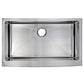 36 X 22 Inch 15mm Corner Radius Single Bowl Stainless Steel Kitchen Sink set