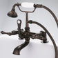 Vintage Classic Tub Faucet in Multi Finish With Lever and Cross Handles