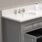 72 Inch Double Sink Bathroom Vanity, Mirrors And Faucets, Derby Collection