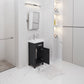 18 Inch Multi Color MDF Single Bowl Ceramics Top Vanity With Single Door From The MIA Collection