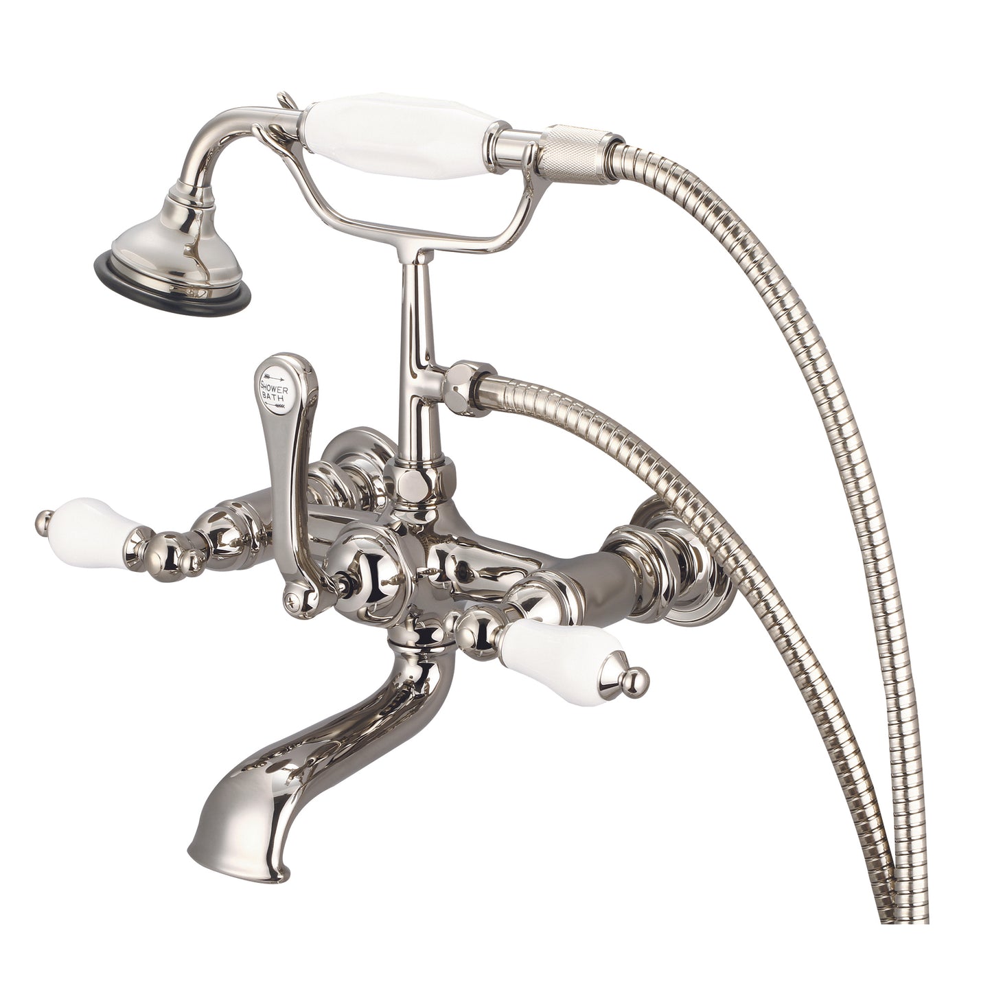 Vintage Classic Tub Faucet, Lever and Cross Handles