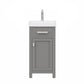 18 Inch Multi Color MDF Single Bowl Ceramics Top Vanity With Single Door From The MIA Collection