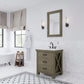 30 Inch Single Sink Bathroom Vanity With Mirror And Faucet From The ABERDEEN Collection