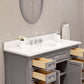 48 Inch Bathroom Vanity, Mirror And Faucet, Derby Collection