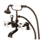 Vintage Classic Tub Faucet in Multi Finish With Lever and Cross Handles