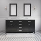 72 Inch Double Sink Bathroom Vanity set. The Madison Collection