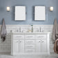 60" Palace Collection Quartz Carrara Bathroom Vanity Sets