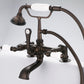 Vintage Classic Tub Faucet in Multi Finish With Lever and Cross Handles