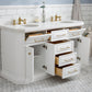 60" Palace Collection Quartz Carrara Bathroom Vanity Set