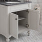 Potenza 30" Bathroom Vanity in Earl Grey with Blue Limestone Top set