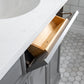72" Palace Collection Quartz Carrara Multi Color Bathroom Vanity Sets