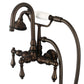 Vintage Classic Tub Faucet With Lever and Cross Handles