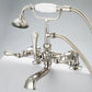 Vintage Classic Tub Faucet in Multi Finish With Lever and Cross Handles