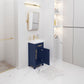 18 Inch Multi Color MDF Single Bowl Ceramics Top Vanity With Single Door From The MIA Collection