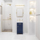 18 Inch Multi Color MDF Single Bowl Ceramics Top Vanity With Single Door From The MIA Collection